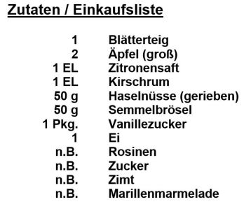 Zutaten_Apfel-Blätterteig-Schneckerln